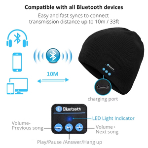 <span class=keywords><strong>Casque</strong></span> audio <span class=keywords><strong>Bluetooth</strong></span> M210 pour l'extérieur avec haut-parleur intégré, amovible, lavable, chaud pour l'hiver, appels mains libres, idéal pour le cyclisme - Product Image 3