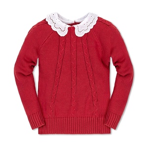 <span class=keywords><strong>Pull</strong></span> torsadé en coton biologique pour filles de 13 à <span class=keywords><strong>14</strong></span> <span class=keywords><strong>ans</strong></span> Bébé <span class=keywords><strong>Fille</strong></span> Col à œillets Boutique Tops à tricoter pour la fête de Noël - Product Image 1