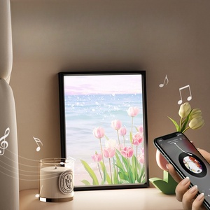 Lampe haut-parleur de peinture <span class=keywords><strong>lumineuse</strong></span> musicale moderne pour la décoration intérieure, rechargeable 4000 mAh, avec fonction <span class=keywords><strong>veilleuse</strong></span> <span class=keywords><strong>et</strong></span> haut-parleur BT - Product Image 5
