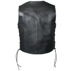 Gilet de moto en cuir véritable fait main sur mesure, respirant, grande taille, sans manches, pour homme, meilleur design - Product Image 2