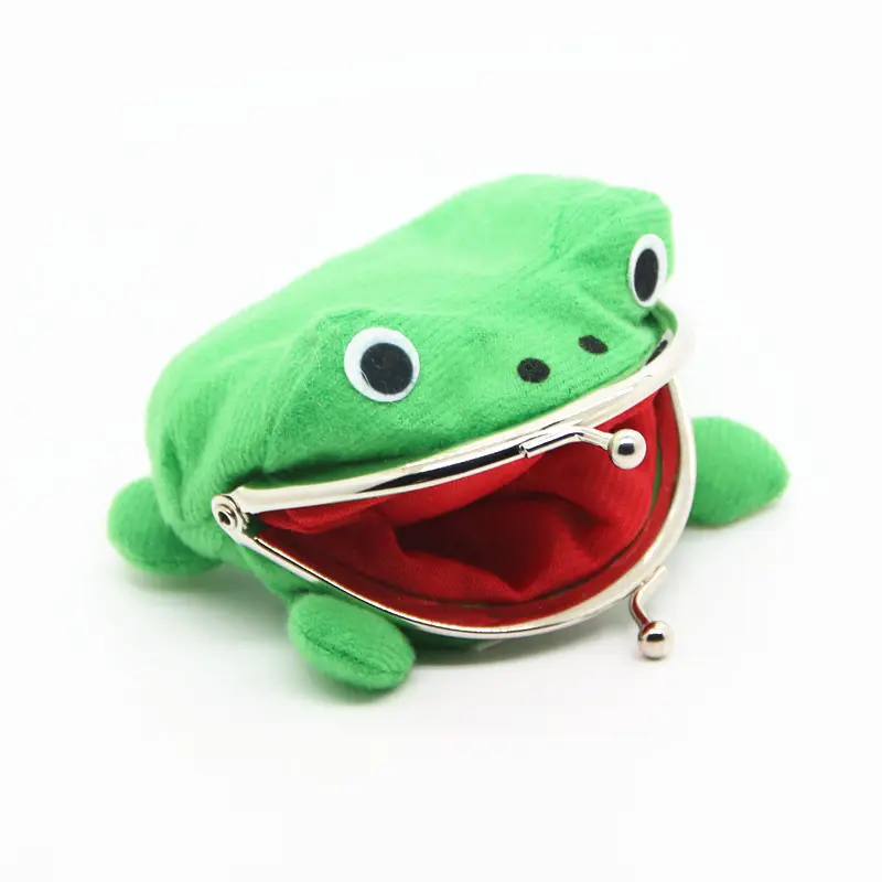 Cosplay Props Frog Plush Wallet Anime Cartoon Manga Flannel Coin Holder Cute Animal Narutoes Frog Coin Purse