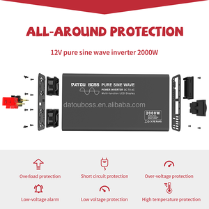 DATOUBOSS Convertidores De Energa De <span class=keywords><strong>2000w</strong></span> De Onda Pura De 12V onduleurs de <span class=keywords><strong>convertisseur</strong></span> de puissance solaire pour <span class=keywords><strong>camping</strong></span>-<span class=keywords><strong>car</strong></span> de pêche - Product Image 5