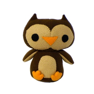 Llaveros promocionales de búho de peluche pequeño lindo personalizado juguete suave de búho de peluche nevado - Product Image 2