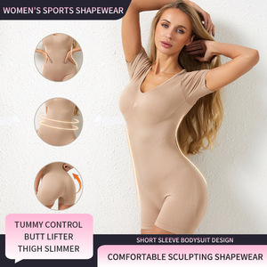 Combinaison sculptante grande taille pour <span class=keywords><strong>femme</strong></span>, style européen et américain, avec <span class=keywords><strong>corset</strong></span>, effet ventre plat, rehaussement des hanches et maintien de la poitrine, en nylon - Product Image 5