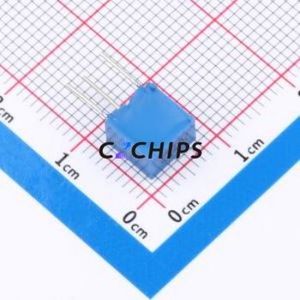 ตัวต้านทาน/โพเทนชิโอมิเตอร์แบบปรับได้สำหรับ3362X-202-LF ผ่านชิ้นส่วนรู (THT)-3P, ตัวต้านทาน7x6.8มม. 10% 2Kohm 500 250mw pp/℃ - Product Image 2