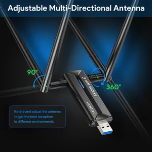 EDUP-Adaptateur EP-AX1672 AX3000 USB 3.0 Wifi 6 Wifi 6E, 802.11g, adaptateur USB sans fil haute puissance avec chipset MT7621A
