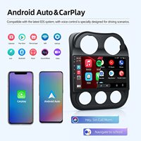 Podofo 10,1 "Android 2 + 32G estéreo de coche para JEEP COMPASS 2014 Radio de coche Autoradio Carplay Android Auto GPS Wifi Hifi Audio RDS