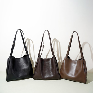 Sac fourre-tout pour femme en cuir de vachette de première qualité, simple et haut de gamme, sac à bandoulière en cuir véritable pour les trajets quotidiens - Product Image 3
