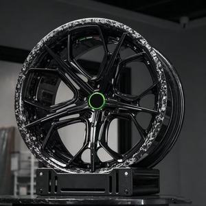 ล้อแม็กซ์ Sailen Forged Alloy ขนาด 5x100 5x112 5x114.3 สำหรับรถสปอร์ต ขนาดสั่งทำพิเศษ สีดำกึ่งเงา แบบเว้า - Product Image 4