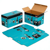 Boîte en carton ondulé personnalisée pour l'emballage d'outils électriques de fraisage et de découpe du bois, usage industriel, logo brillant, boîte rigide écologique