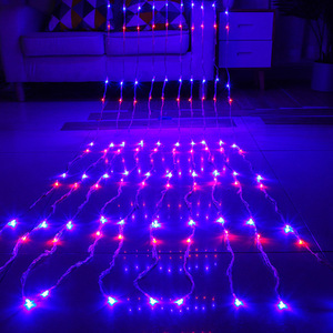 3X3M 3x6M şelale perde Led peri dize işık Garland su Chasing X'mas tatil için Meteor ışık yağmuru pencere Icicle - Product Image 4