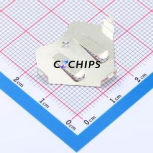MY-2430-05-<b>R</b> Button & Strip Battery Connector SMD Connector Battery <b>Clip</b> CR2430 Phosphor Bronze Tin - Product Image 1