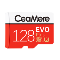 Cartes Micro TF SD de haute qualité 100% authentiques 4 Go-256 Go EVO Plus Classe 10 U1 U3 Ceamere Garantie 5 ans Certifié CE
