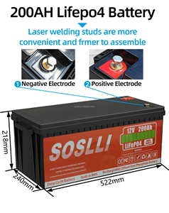 Pin 12V 7Ah 20Ah 32ah 100Ah 200AH 300ah pin năng lượng mặt trời Pin lithium ion LiFePO4 12V 12Ah 20Ah 200AH 280ah Lithium - Product Image 2