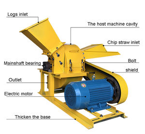 Di prezzi bassi di vendita piccolo albero di rifiuti di legno macchina frantoio - Product Image 5