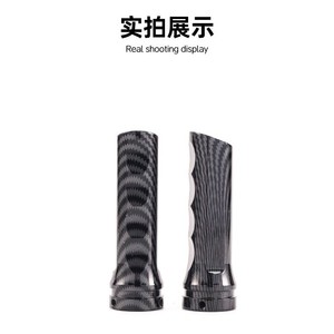 Aluminum Alloy Carbon Textured Handbrake Cover Universal Ergonomic <b>Knob</b> for Car Gear <b>Shift</b> - Product Image 5