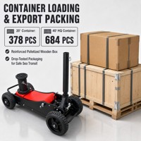 Cric hydraulique 2 tonnes à grandes roues tout-terrain pour véhicules automobiles – Kits de crics de sol