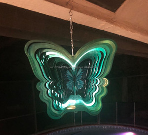 Tourniquets à vent métalliques suspendus pour la décoration intérieure et extérieure, sculptures éoliennes pour jardin, cour, véranda et patio – Magnifiques tourniquets à vent - Product Image 6