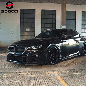 Kit bodi gaya CT V1 serat karbon kering untuk BMW G87 M2 Coupe pemisah dagu Bumper depan Diffuser belakang Spoiler bawah - Product Image 5