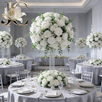Boule de fleurs artificielles OLERAY Seaside Floral en fausse soie, centre de table pour mariage, décoration d'événements en bord de mer, vente en gros