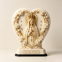 Chapiteau de Fatima en résine personnalisé, impression UV 3D, Notre-Dame Vierge Marie, arche gothique, articles religieux catholiques, cadeau, vente en gros, OEM