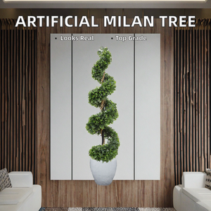 Árbol Artificial de Simulación Milán de Alta Calidad y Ecológico, Bonsái Verde para Decoración del Hogar y Oficina, Ideal para Cumpleaños, Hecho de Plástico - Product Image 4