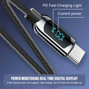 <span class=keywords><strong>Cavo</strong></span> USB C a C da 100W con Display Digitale, Ricarica Rapida 5A, Guscio in Zinco per <span class=keywords><strong>Caricabatterie</strong></span> <span class=keywords><strong>iPhone</strong></span> - Vendita all'Ingrosso - Product Image 2
