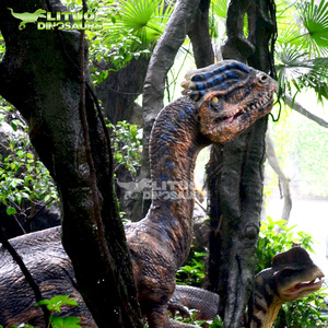 Dinosaure animatronique <span class=keywords><strong>Dilophosaurus</strong></span> grandeur nature pour une utilisation en intérieur pour les centres commerciaux Parcs d'aventure Jardins d'enfants Parcs de trampoline - Product Image 1
