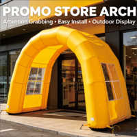Structure gonflable publicitaire personnalisée, tissu haute visibilité, durable, imperméable et résistant aux intempéries, impression personnalisée, structure pliable