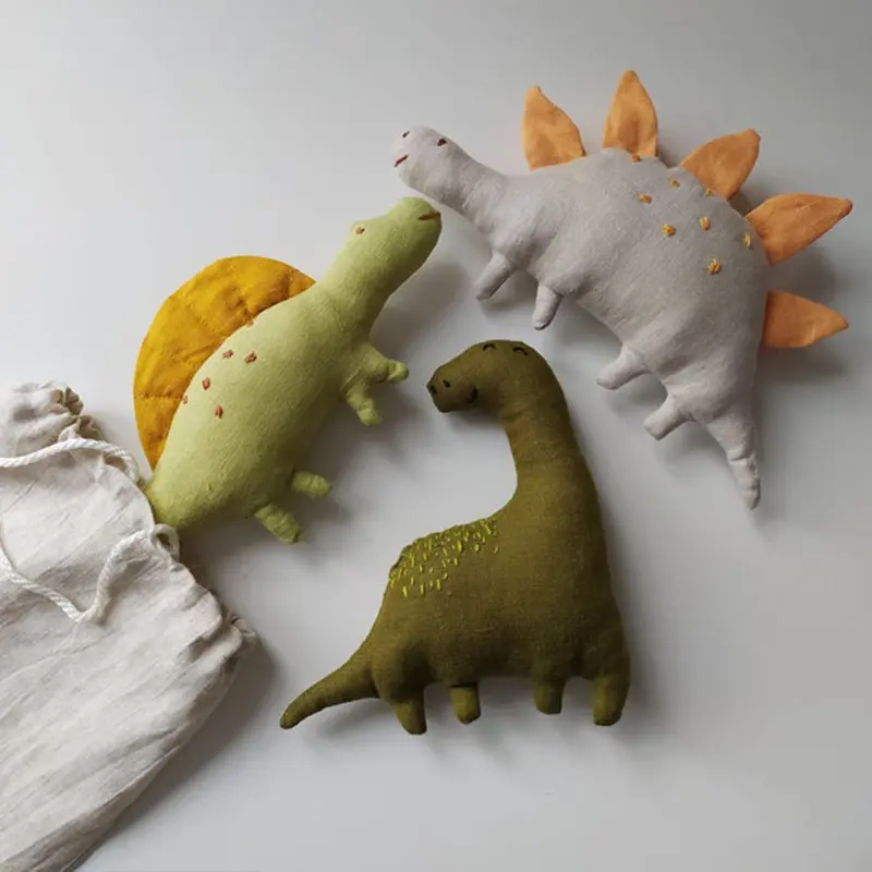 Zeer Trendy Zacht Dinosaurus Speelgoed Kawaii Knuffeldieren Speelgoed Groen Grijs Blauw Dinosaurus Gooien Kussen Kawaii Baby Rustgevend Speelgoed