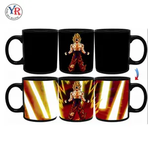 Changing Colour Mug Custom Heat Reactive Ceramic Coffee Mug New Dragon Ball Z Magic Stoneware Mugs Promotional Color Changing Mug