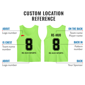 Ademend voetbal trainingsvest, voetbalhesjes, goedkope voetbalvesten, mesh voetbalvesten, voetbalbijen, voetbalshirts - Product Image 2