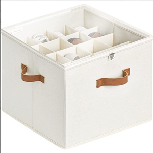 Contenedores de Almacenamiento de Zapatos Cuadrados Grandes y Modernos, Cajas de Almacenamiento de Zapatos Plegables de Tela, Organizador para Armario, Material Plástico, Bolsa de Uso General - Product Image 1