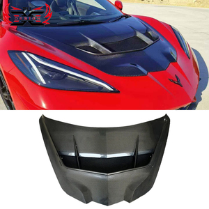Cofano in Fibra di Carbonio Stile ZR1 per Chevrolet <span class=keywords><strong>Corvette</strong></span> C8, Accessori <span class=keywords><strong>Auto</strong></span>, Copertura Motore in Carbonio PU - Product Image 1