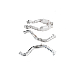 Tubos de Escape de Performance Dianteiros para Land Rover RANGE ROVER 5.0L, Downpipe de Aço Inoxidável Polido Espelhado de 1.5mm para o Mercado de Reposição - Product Image 5