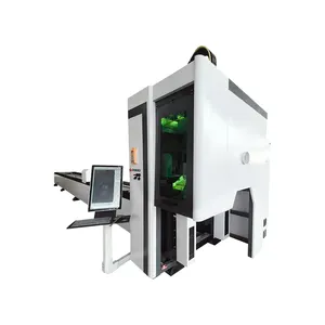 Machine de découpe laser automatique pour tube en métal et machine de découpe de métal CNC à fibre laser