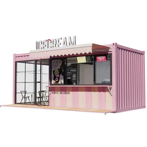 New Mobile Modern Pink RED Yellow Green Fast Food Vending Trailer Truck