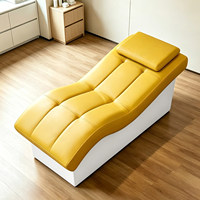 Lit de beauté confortable au design épuré en PVC – Idéal pour le spa, les massages, le nettoyage des oreilles, le soin du visage, la manucure et la physiothérapie