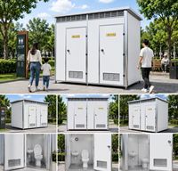 Baño Móvil Portátil Moderno y Transpirable con Panel Sándwich, Duradero para Campamentos al Aire Libre, Hospitales, Centros Comerciales y Áreas Públicas