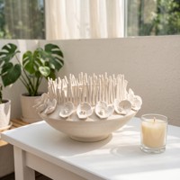 Sculpture décorative en céramique émaillée artistique, art moderne, décoration d'intérieur pour la vente en gros 0454