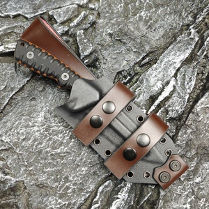 มีดต่อสู้ ML M27 แบบปรับแต่งได้ คุณภาพสูง ผลิตจากเหล็กกล้าไร้สนิม ใบมีดตรง ด้ามจับ G10 สำหรับงานอุตสาหกรรม OEM DIY พร้อมปลอกมีด - Product Image 5