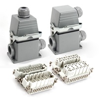 Connecteur industriel robuste BYLJQ HE-032 36 40 broches 16A 500V, prise mâle/femelle avec insert en cuivre et coque en aluminium pour alimentation PCB