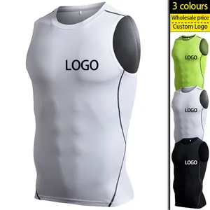 Factory heavy discount custom gym tops waistcoat training wear for men sportswear fitness clothing yaga wear