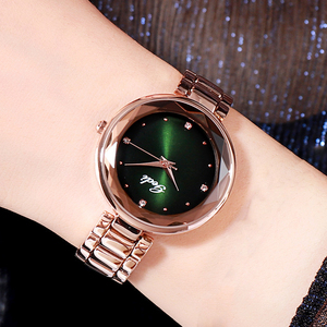 Montre pour femme à bracelet en acier sertie de diamants, style coréen, petite montre pour femme, best-seller - Product Image 4