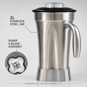 Licuadora Comercial de Acero Inoxidable Lohas, Equipo de Cocina Eléctrico de Alta Velocidad para Restaurantes, Hoteles y Cafés, Trituradora de Hielo - Product Image 4