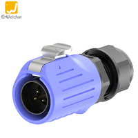 LP20 M20 2/3/4/5/7/9/12/14 Pin 10A Outdoor Elektrische Kabelverbinder Panelmontage PBT Blau IP68 Wasserdicht