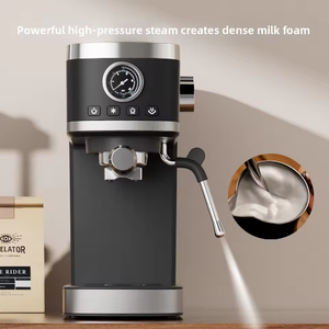 Cafetera Espresso Semiautomática Italiana Portátil en Oferta, de Acero Inoxidable 304 para Uso Doméstico, Capacidad de 6-10 Tazas, Eficiencia Energética - Product Image 1