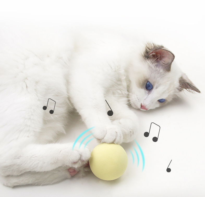 Интерактивная игрушка для домашних животных, кошачья мята, шерстяной пластиковый плюшевый мяч, игрушка, имитация голоса животных, пищалка, мяч для собак, для кошек