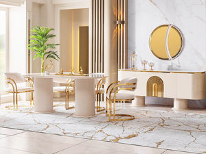 Bộ ghế ăn nhung phong cách hiện đại, thiết kế độc đáo, nội thất sảnh khách sạn, ghế nhà hàng, ghế cưới, làm bằng thép không gỉ - Product Image 4