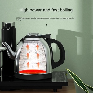 Hervidor de Agua Eléctrico Inalámbrico Totalmente Automático, Juego de Tetera de 1.2L, Vidrio de Borosilicato de Alta Calidad, Apagado Automático, Control Digital, 1200W, Garantía de 5 Años - Product Image 6